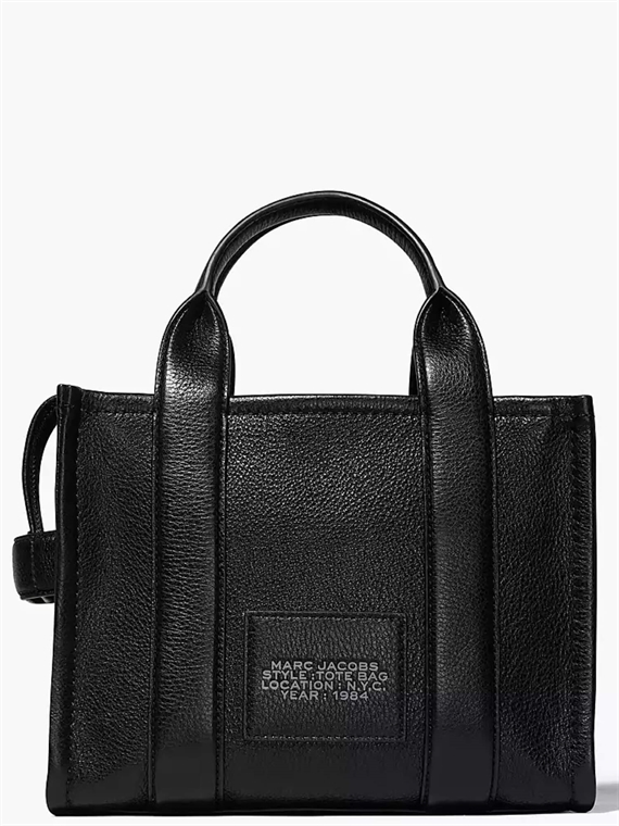 Marc Jacobs The Leather Mini Tote Bag, Sort